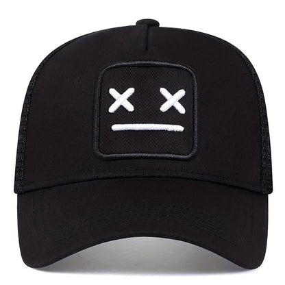 Unisex Embroidery Baseball Net Caps, Adjustable Casual Hats, Hip Hop Cap Spring and Summer Outdoor Sunscreen Hat