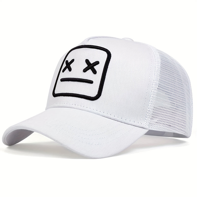 Unisex Embroidery Baseball Net Caps, Adjustable Casual Hats, Hip Hop Cap Spring and Summer Outdoor Sunscreen Hat
