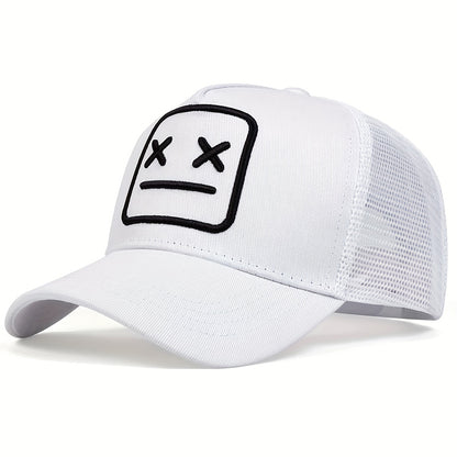 Unisex Embroidery Baseball Net Caps, Adjustable Casual Hats, Hip Hop Cap Spring and Summer Outdoor Sunscreen Hat