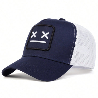 Unisex Embroidery Baseball Net Caps, Adjustable Casual Hats, Hip Hop Cap Spring and Summer Outdoor Sunscreen Hat