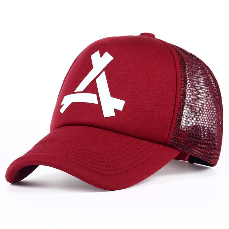Unisex A Letter Printing Baseball Net Caps, Adjustable Casual Hats, Hip Hop Cap for Spring Summer Outdoor Sunscreen
