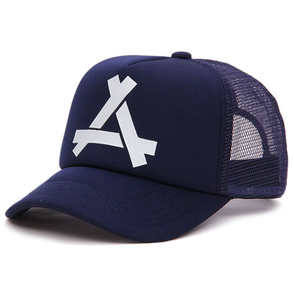 Unisex A Letter Printing Baseball Net Caps, Adjustable Casual Hats, Hip Hop Cap for Spring Summer Outdoor Sunscreen