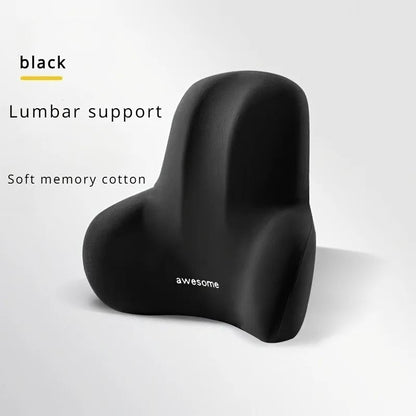 Memory Foam Seat Cushion Set With Lumbar Support For Office And Car 1
