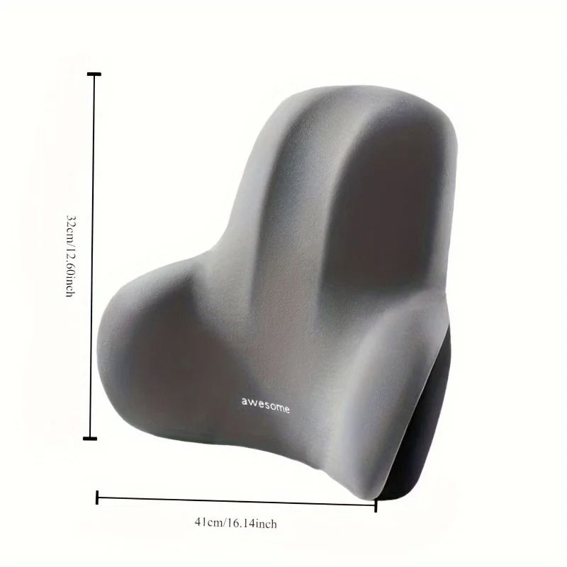 Memory Foam Seat Cushion Set With Lumbar Support For Office And Car 4