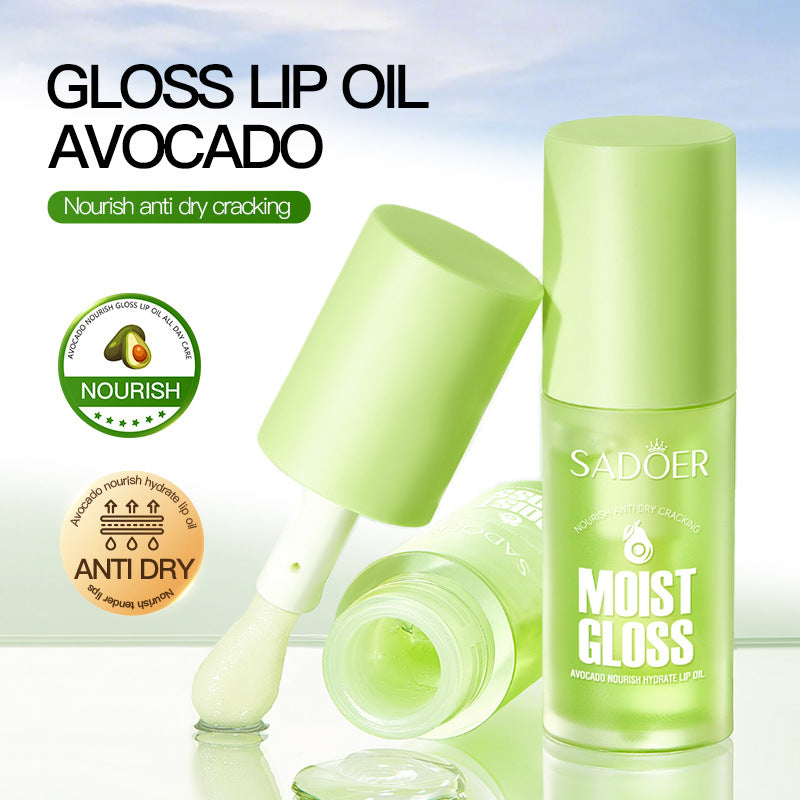 Fruit Lip Oil Avocado, Nourishing Moisturizing, Anti Dry Cracked Hydration, Fall and Winter Moisturizing Lipstick