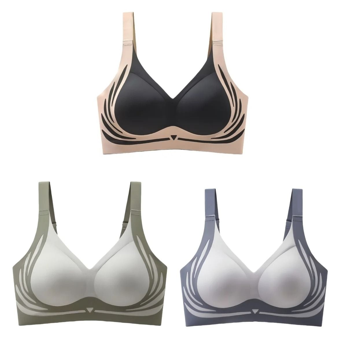3 Piece Push Up Bra Set For Women With AntiSag Lift And Seamless Comfort 13