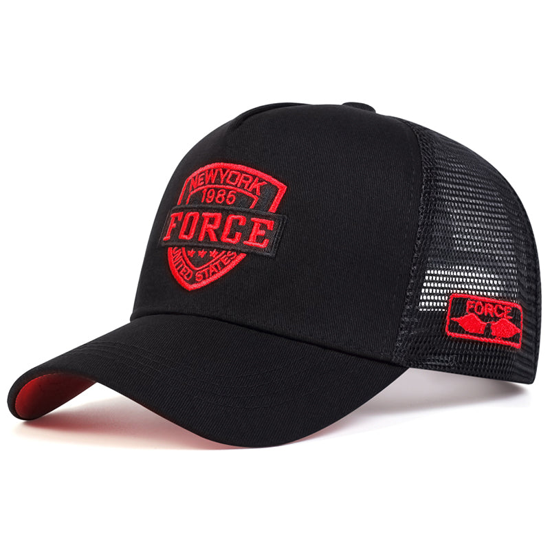 Unisex Cotton Snapback Caps, Fashion Letter Baseball Cap Women Men, Breathable Hip Hop Hats, Summer Casual Mesh Caps