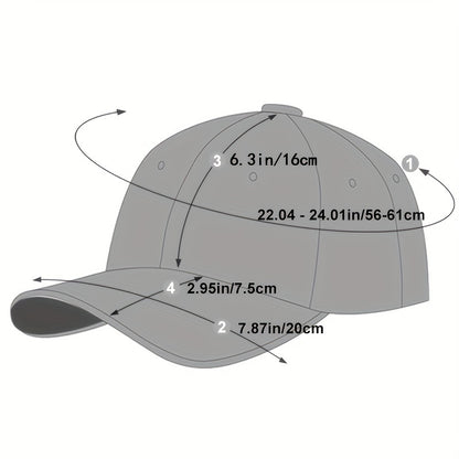 Unisex Cotton Snapback Caps, Fashion Letter Baseball Cap Women Men, Breathable Hip Hop Hats, Summer Casual Mesh Caps