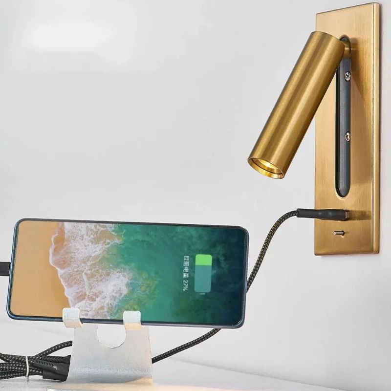 Adjustable Wall Lamp With USB Charging And 350 Rotation For Reading And Bedside Lighting 5
