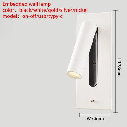 Adjustable Wall Lamp With USB Charging And 350 Rotation For Reading And Bedside Lighting 9