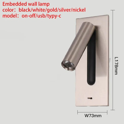 Adjustable Wall Lamp With USB Charging And 350 Rotation For Reading And Bedside Lighting 11