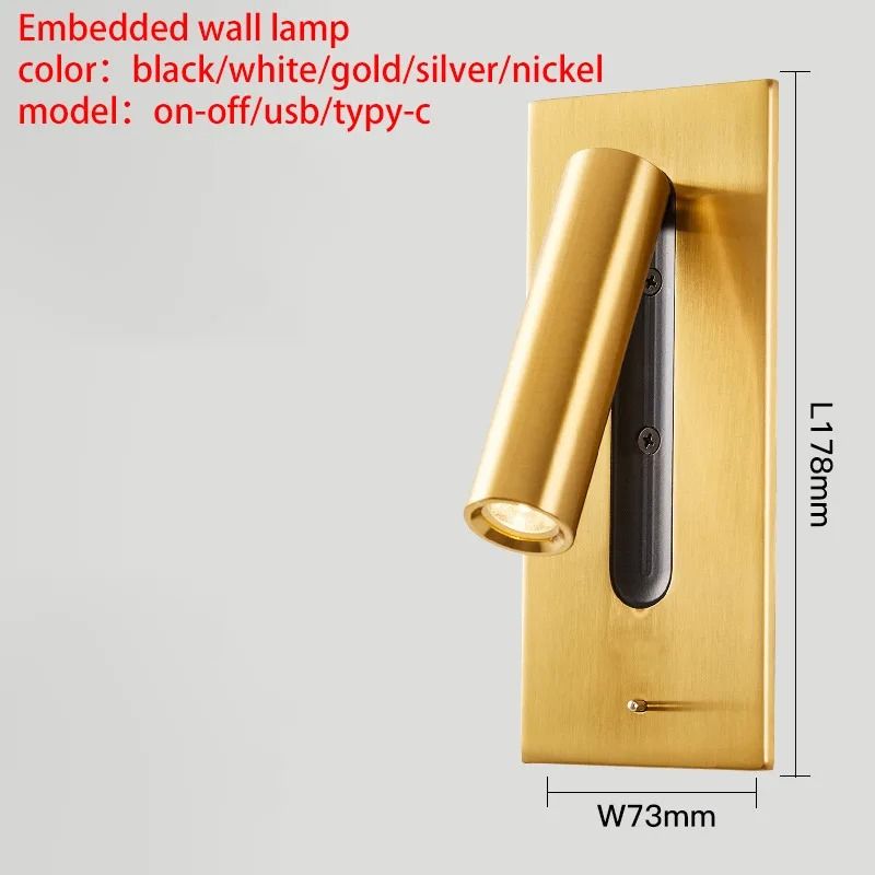 Adjustable Wall Lamp With USB Charging And 350 Rotation For Reading And Bedside Lighting 8