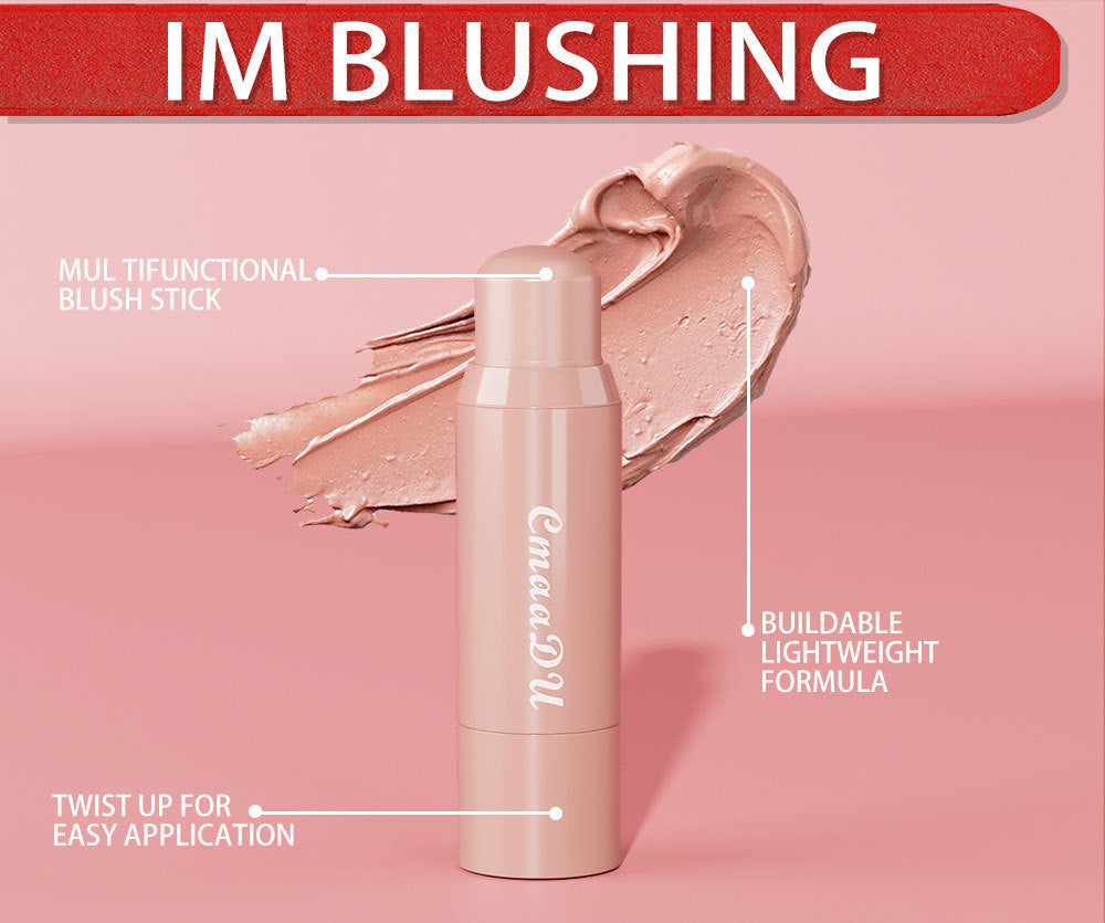 6-color blush lipstick combination matte silky multi-functional makeup stick makes it easy to remove makeup