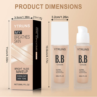 BB Cream Foundation, Hydrating, Concealing, Isolating, Ultra Long Lasting, Looks Natural, Perfect Holiday Gift