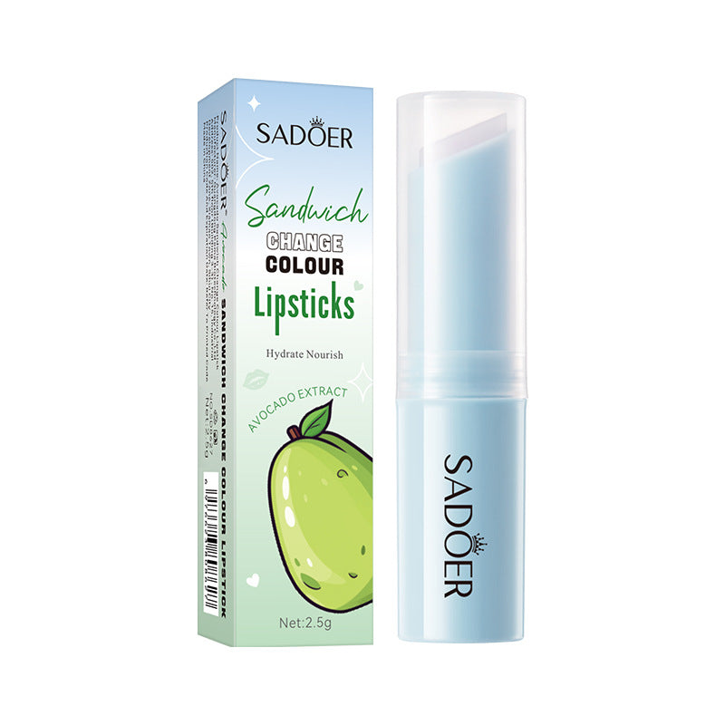 Color Changing Lipstick, Moisturizing Dudu, Sandwich Lipstick, Lipstick Girl Heart, Moisturizing Warm Fruit Color Balm