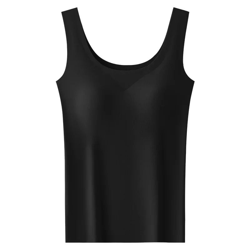 Silk Seamless Tank Top With Chest Pad For Women 5