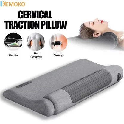 Electric Neck Massage Pillow with Shiatsu and Heating Options