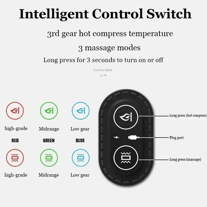 Electric Neck Massage Pillow With Shiatsu And Heating Options 4