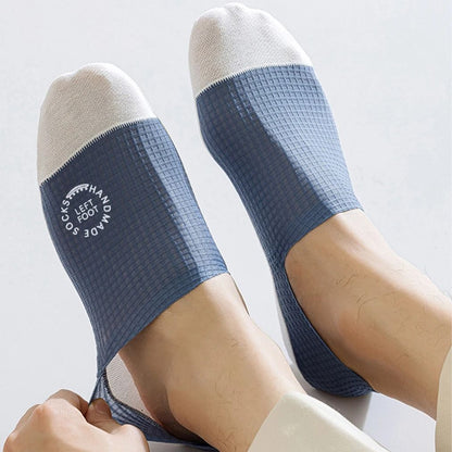 3 Pairs Mens Invisible Mesh Boat Socks Breathable And SweatAbsorbing 1
