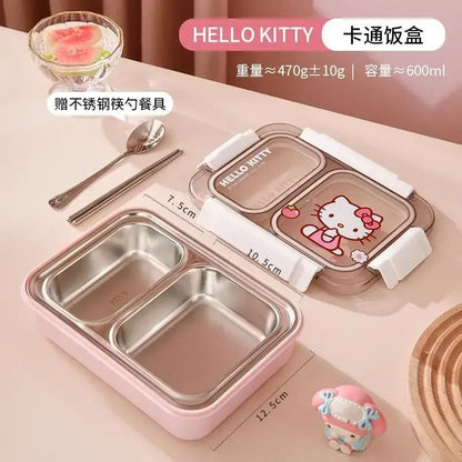 Sanrio Cinnamoroll Kawaii Stainless Steel Insulated Lunch Box And Bag Set 9