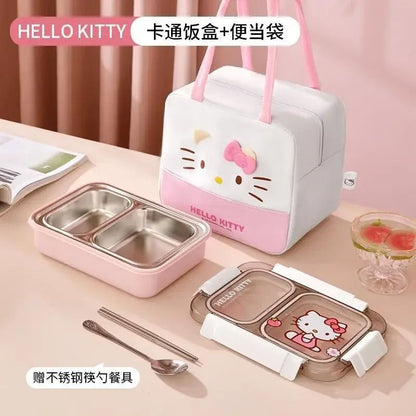 Sanrio Cinnamoroll Kawaii Stainless Steel Insulated Lunch Box And Bag Set 10