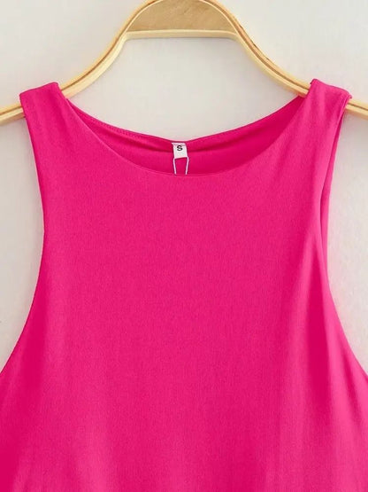 Womens Sleeveless Halter Neck Slim Fit Bodysuit 3