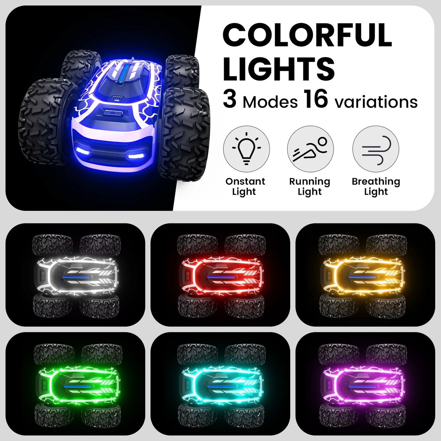 Stunt RC Car With Lights And 360Degree Spin 1