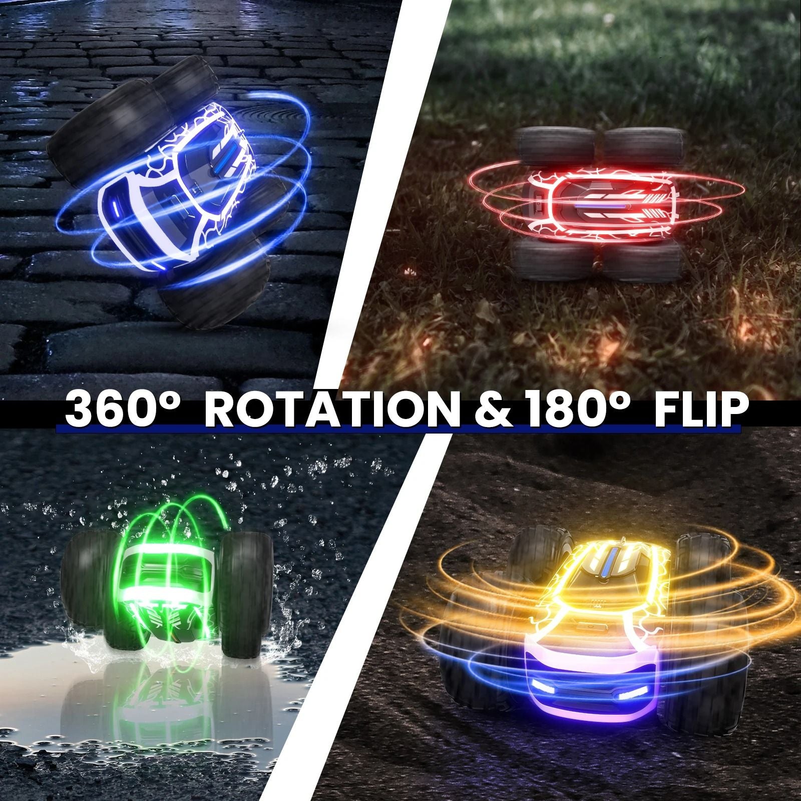 Stunt RC Car With Lights And 360Degree Spin 4