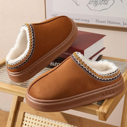 Womens Plush Platform Slippers 2