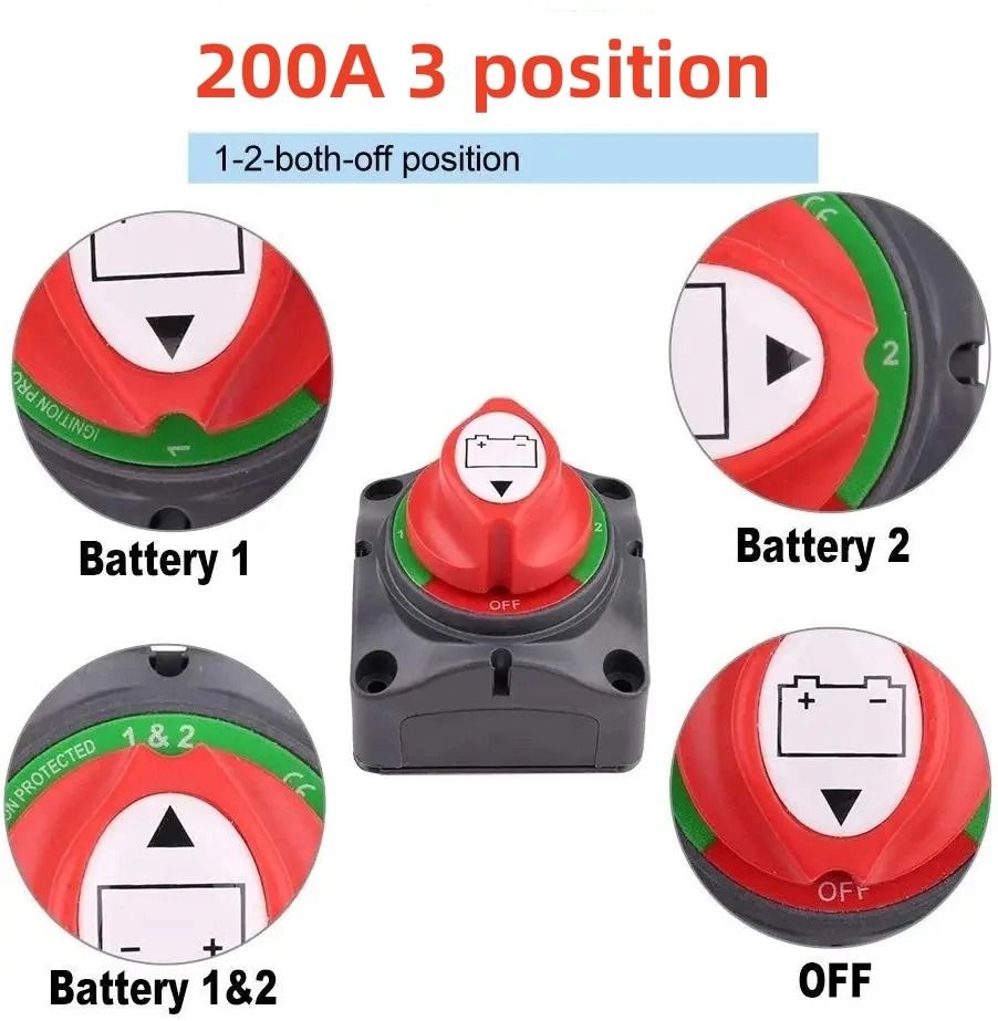 Battery Disconnect Master Switch For Auto Marine And RV Use 8