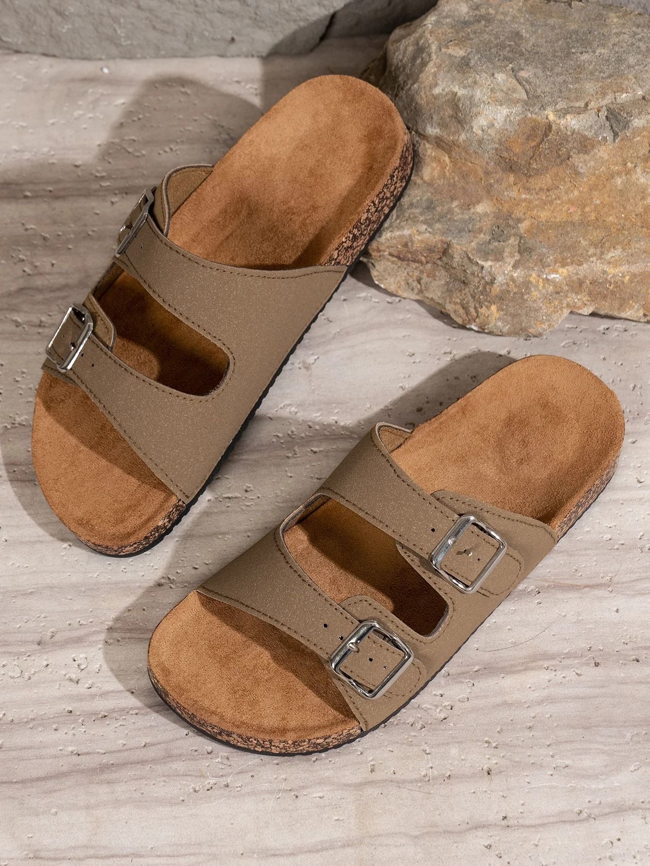 Men Lightweight Slip On Soft Sole Sandals For Outdoor And Home 2