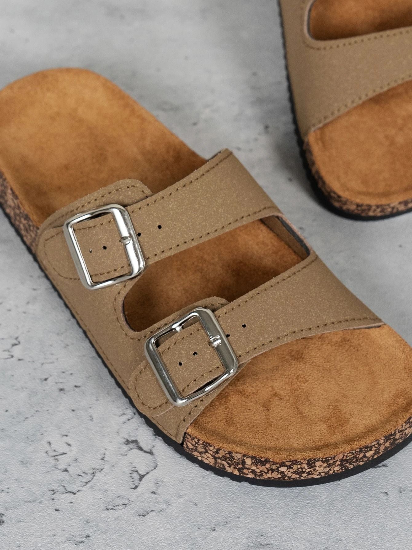 Men Lightweight Slip On Soft Sole Sandals For Outdoor And Home 5