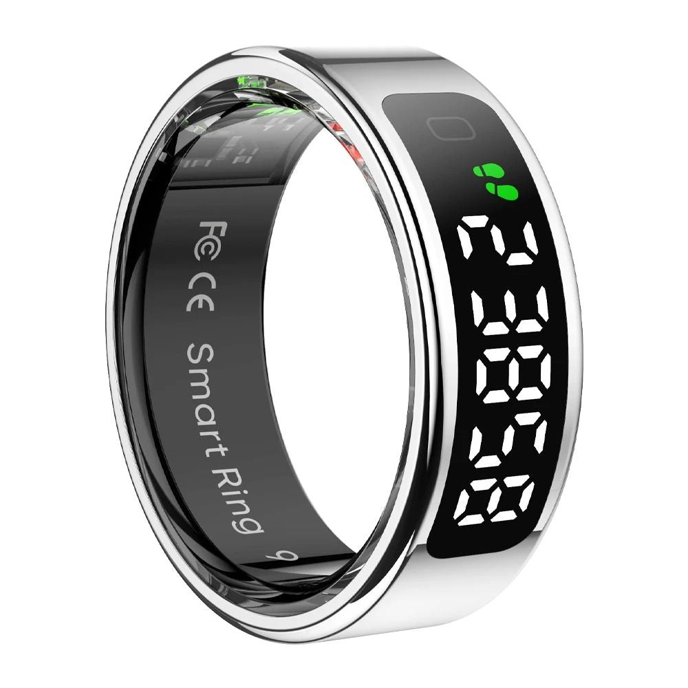 Smart Health Tracking Ring With Display And Touch Control 8