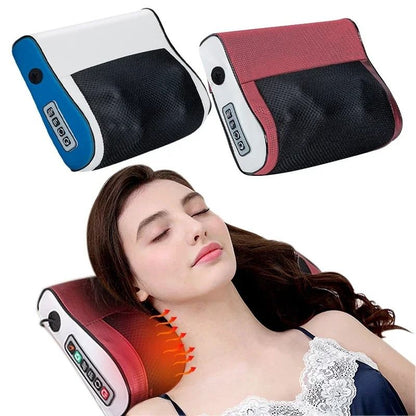 Contoured Massage Pillow With Heat And Vibration Therapy 4