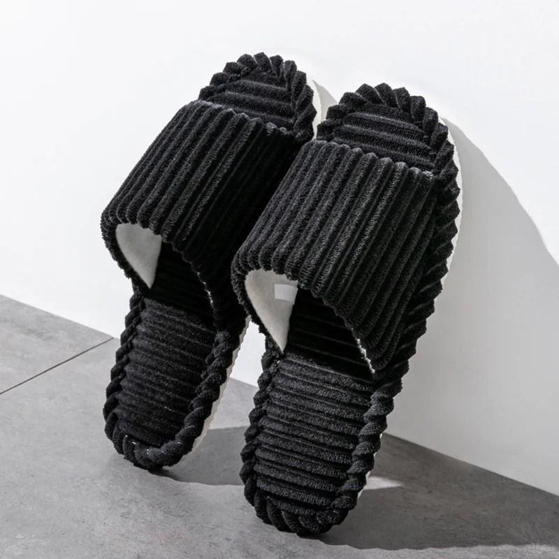 Men Breathable Open Toe Indoor Slippers Anti Slip 8