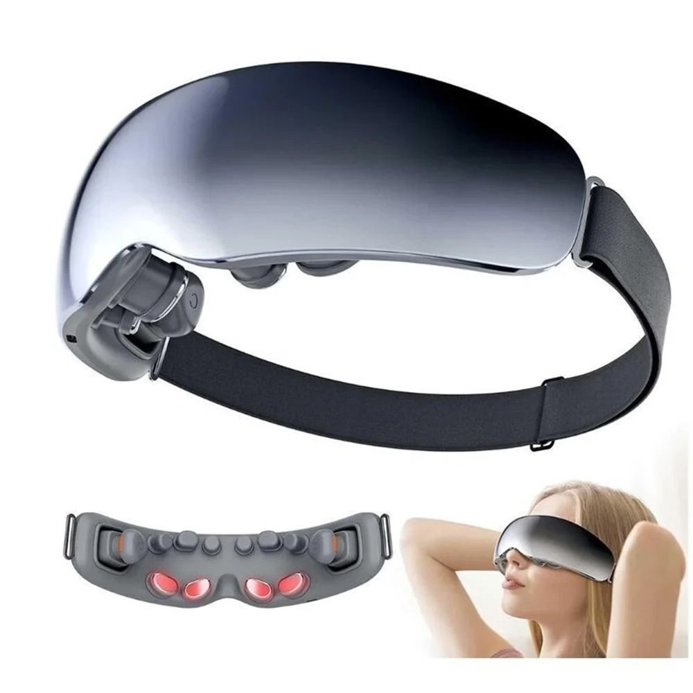 Premium Heating And Vibration Eye Massager With Acupressure For Deep Relaxation 1