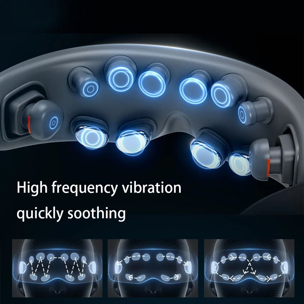 Premium Heating And Vibration Eye Massager With Acupressure For Deep Relaxation 2