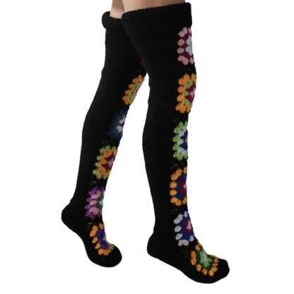 Classic Crochet ThighHigh Socks For Winter Comfort 4