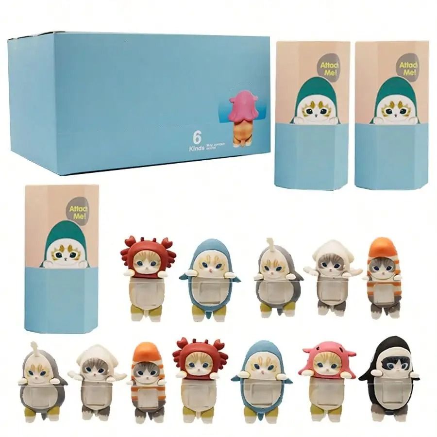Sonny Angel Blind Box Shark Cat Anime Figure Set