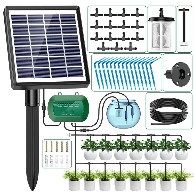 Solar Intelligent Irrigation Kit for Automatic Plant Watering