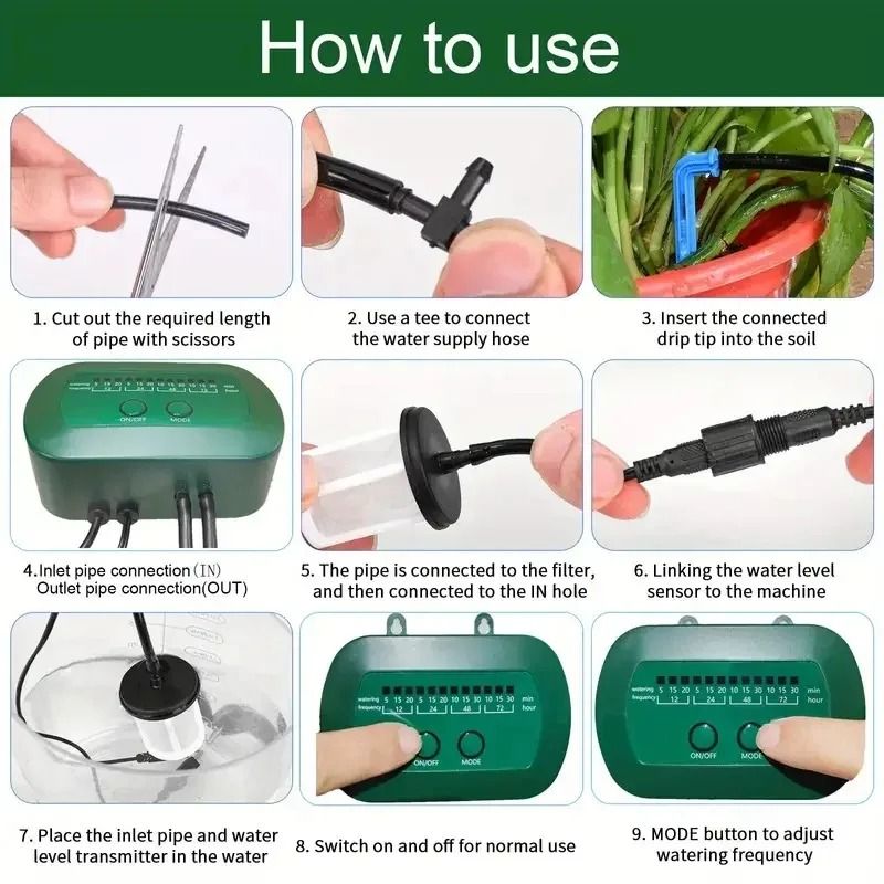 Solar Intelligent Irrigation Kit For Automatic Plant Watering 3