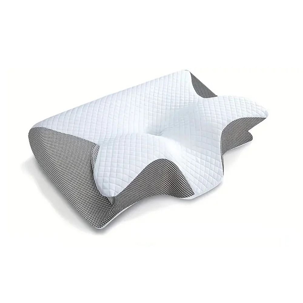 Memory Foam Cervical Pillow With 2 In 1 Ergonomic Contour For Neck Pain Relief And Orthopedic Suppo 7