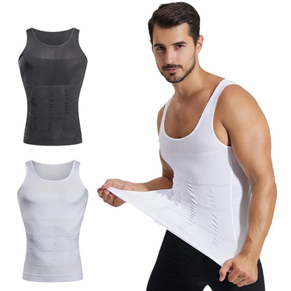 Mens Compression Sleeveless Jersey Tank Top for Gym Training and Running