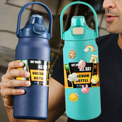 1.5L Stainless Steel Thermo Bottle Large Capacity Vacuum Insulated Water Mug