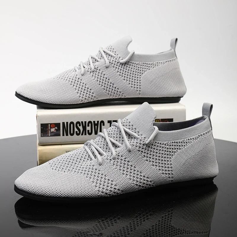 Summer Men Casual Mesh Sneakers Lightweight Slip On Outdoor Walking Shoes 4