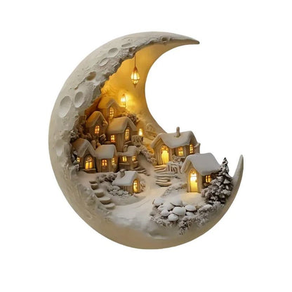 Moonhouse Wooden DIY Christmas Ornament Desktop Plaque 6