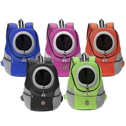 Double Shoulder Portable Outdoor Pet Carrier Bag For Dogs With Breathable Mesh 1