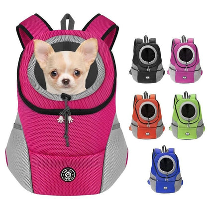 Double Shoulder Portable Outdoor Pet Carrier Bag For Dogs With Breathable Mesh 4