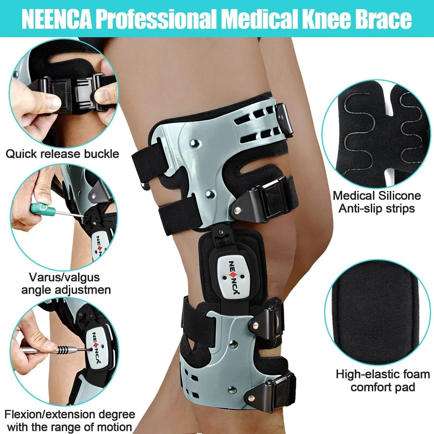 NEENCA OA Unloader Knee Brace For Arthritis Pain And Injury Support 1