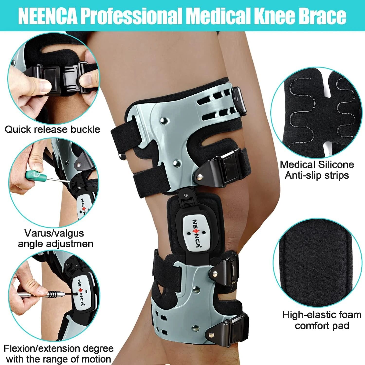 NEENCA OA Unloader Knee Brace For Arthritis Pain And Injury Support 1